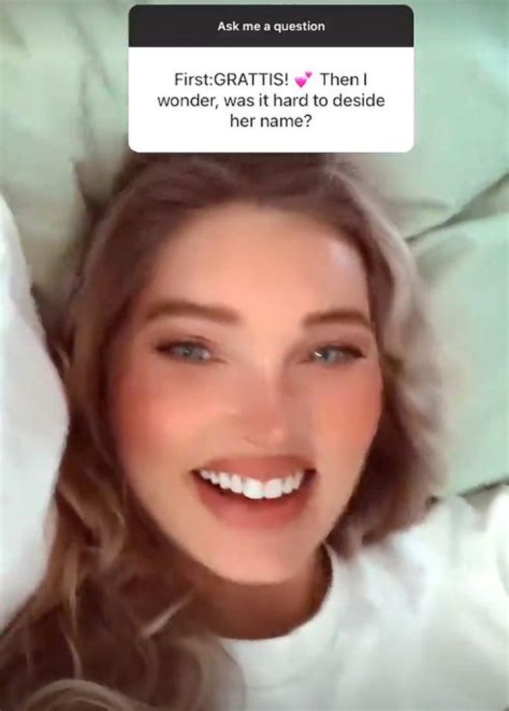 Elsa Hosk on Meaning of Daughter Tuulikki's Name