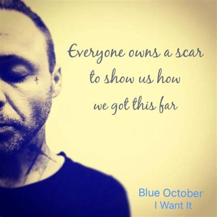 Twitter Blue october lyrics, Blue october, October music