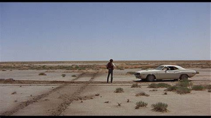 VANISHING POINT, from left, Barry Newman, Victoria Medlin, 1971, TM and